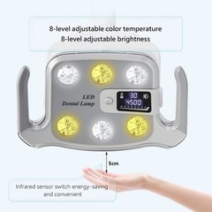 9W Dental 6 LED Lamp Oral Light Lamp For Unit Chair with LCD Display P116