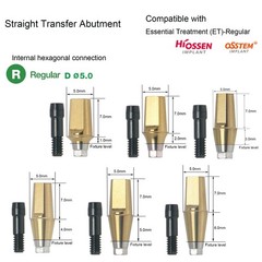 US Hiossen Dental Straight Locator Healing Cap Abutment Regular Mini ET Platform