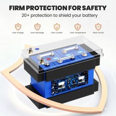 12V 300Ah LiFePO4 Lithium Battery Built 200A BMS for Solar Marine RV Golf Buggy