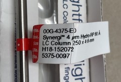New HPLC column Phenomenex Synergi Hydro-RP 4u 80A 150×4.6mm 00F-4375-E0