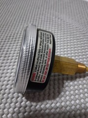 NOS Tridicator Gauge 30 – 240 F 0-75 psi 1/4″ NPT w/ Extension 3″ Dial