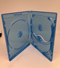 2 PCS NEW SCANAVO 14mm Triple (3) Blu-Ray DVD Cases w Logo, BRAMZ.3/ONE.14MM.KRT