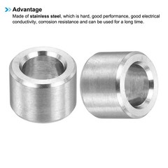 12Pcs M6 Stainless Steel Spacers Metal Spacer 6mm ID x 10mm OD x 8mm L