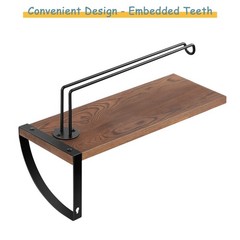 BTY Paper Towel Holder Wall Mount Farmhouse Wood Paper Towel Holder with Shel…