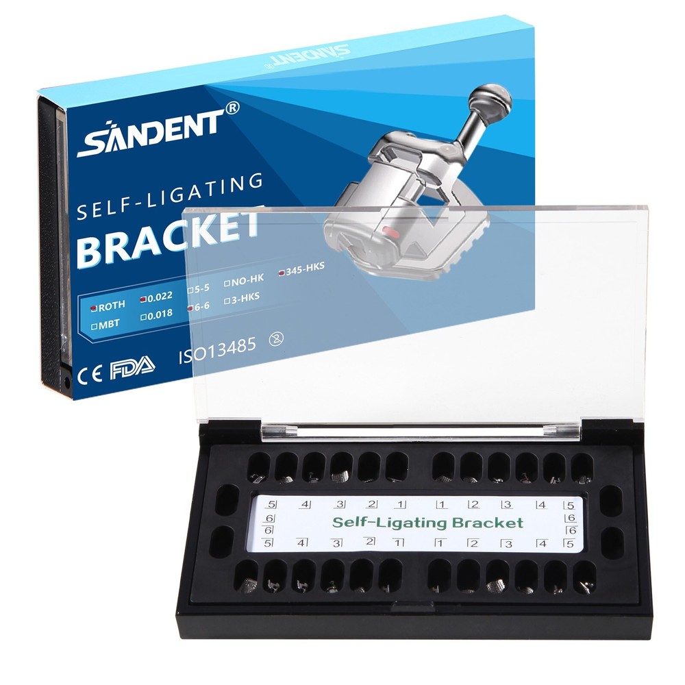 1-5 Packs Dental Orthodontic Self-Ligating Brackets Braces Roth 022 Hooks 345 st
