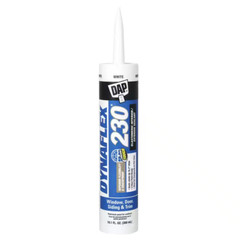 DAP Dynaflex 230 10.1 oz. White Premium Elastomeric Exterior/Interior Window, Do