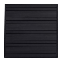 4 x 4 ft Slat Wall Paneling PVC Black Garage Slatwall with Modular Design