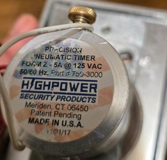 Dortronics Single Gang Heavy Duty Push Button With Pheumatic Timer 750-3000