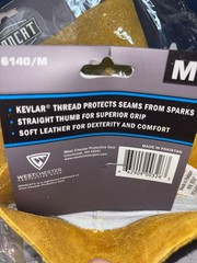 3 pair Ironcat TIG MEDIUM Top Grain Kidskin Leather Kevlarr Stitching GLOVES