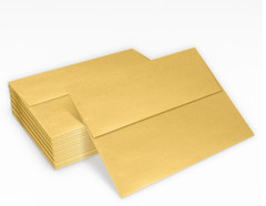50 LUXPaper A7 Invitation Envelopes 5.25 x 7.25 80lb Gold Metallic Peel & Stick