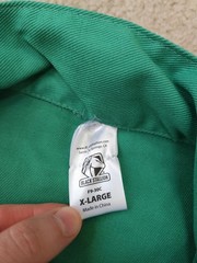 Revco Black Stallion 9 oz FR 30″ Green Cotton Welding Jacket Size XL