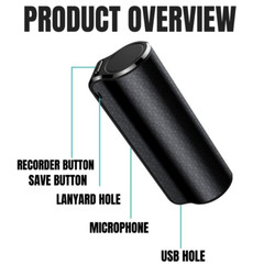 16GB 32GB Mini Digital Voice Activated Recorder Magnetic Audio Sound Dictaphone