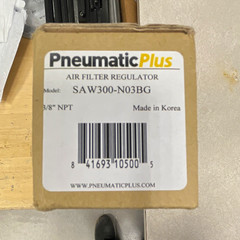 PneumaticPlus Air Filter Regulator SAW300-N03BG 3/8 in Port 150 psi