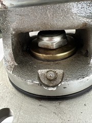Larcaster Caster Wheel Assembly LC8651, 5×7 in Slotted Plate, Zerk Axle, L2012