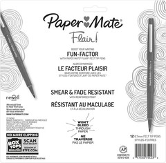 Flair Felt Tip Pens, Medium Point (0.7Mm), 12 Count