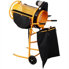 360W Foldable Electric Rotary Soil Sieve Machine Steel Screen Aperture 11MM 20MM