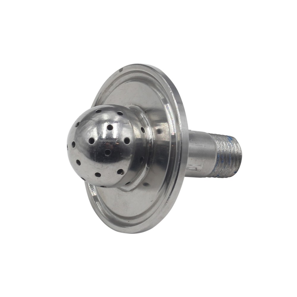 HFS(R) 1.5″ Tri Clamp Flat Lid w/ 1/4″ MNPT 1″ Spray Ball 304 Stainless Steel
