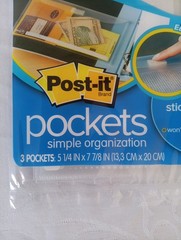 5 Packs Post-it Pockets Simple Organization 3 Pack Letter Bill Receipt 3M New