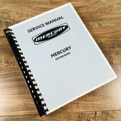 Mercury Marine Outboard Merc 500 500SS 600 650 650SS 700 800 850 Service Manual