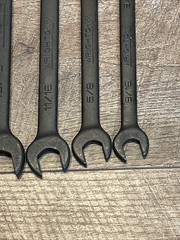 Wright Tools Wright Grip Combination Wrench Set-Black Finish-New Old Stock
