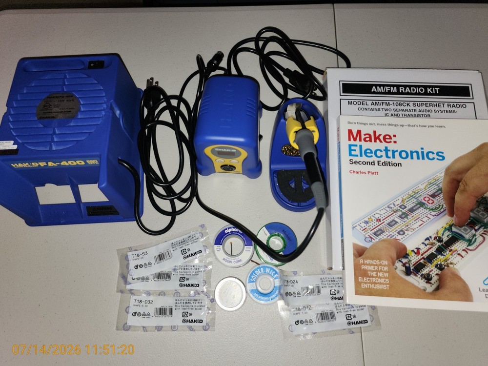 HAKKO FX888D-23BY Digital Soldering Station + FA400-04