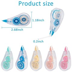 Huiruso 10 Pack White Out Correction Pink Or Blue Yellow Red Green
