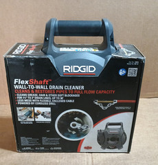RIDGID K9-12 FlexShaft Wall-to-Wall Drain Cleaner, 1/4 in. x 30 ft. – USED ONCE!