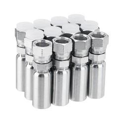 New-12 Pack 3/8″ Hydraulic Hose Fittings, 3/8″ I.D. Hose x 1/2″ JIC 37° Female