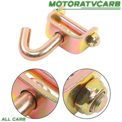 ALL-CARB 4PCS 2″ Swivel J Hook for Ratchet Tie Down Strap Car Hauler Trailer