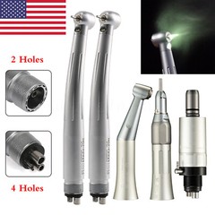 Self-power LED E-generator Dental High speed/ Low Speed Handpiece kit 2/4Hole