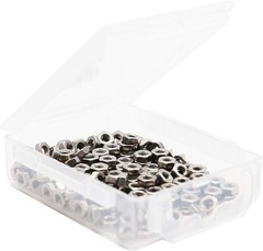 3mm I.D. M3 Hex Nuts – 150 Silver Stainless Steel Set for 3D Printing