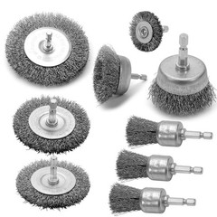VIDICA Wire Brush 3 inches, 2.5 2 1.5 1 inch, Silver