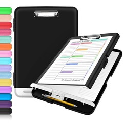 Sooez High Capacity Clipboard with Storage – 14.5″ x 10″ – Black