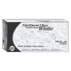 Innovative Healthcare 167200 Nitriderm Nitrile Gloves Ultra White Medium 100/Bx