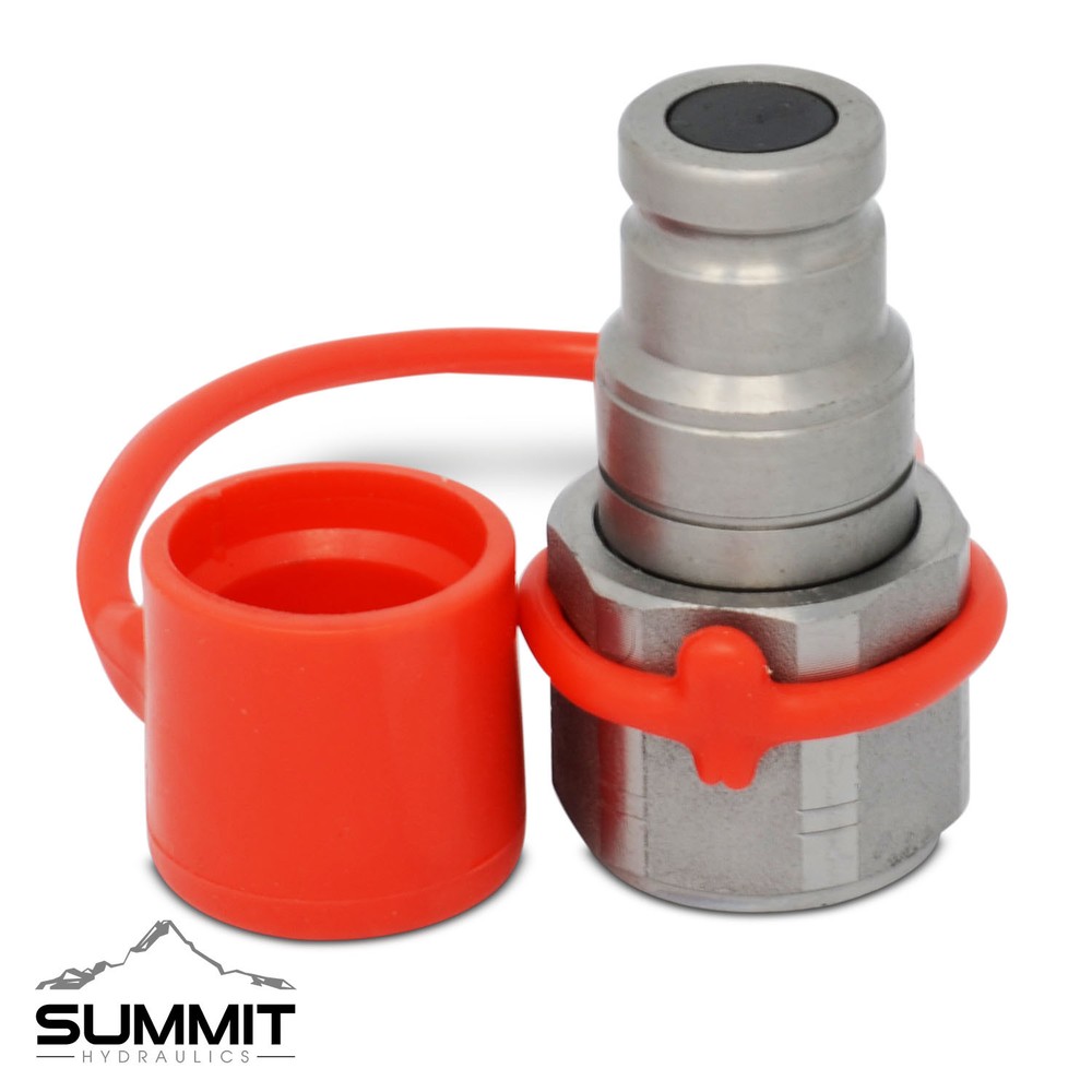 3/8″ Flat Face Hydraulic Quick Connect Male Coupler Fitting, 3/8″ NPT Thread