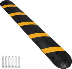 1PC 6ft Heavy Duty Rubber Speed Bump Cable Protector Ramp Stream Hump Driveway