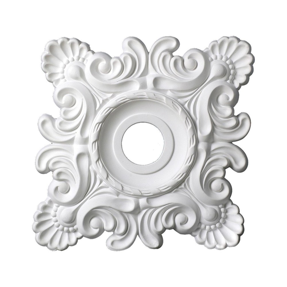 Outwater 18″x 18″x1-5/8″Shell/French Twist Polyurethane Ceiling Medallion(1Pack)