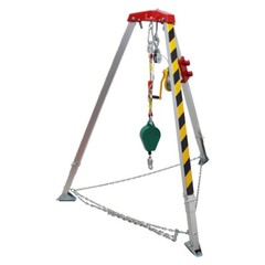 Confined Space Tripod Kit Emergency Rescue Aluminium Alloy 1200 Pounds 20 Meters