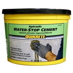 Quikrete 10 Lb. Hydraulic Water Block Stop Cement, Masonry Concrete Sealant