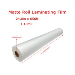 NEW 1 Roll Matte Bopp Thermal Laminating Film 24.8inx656ft UV Luster Hot Films