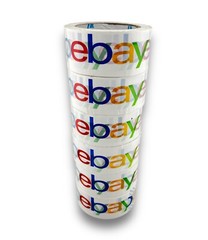 6 Roll EBAY Packaging Shipping Box Tape Color Logo 2” x 75” Yard Thick Sticky