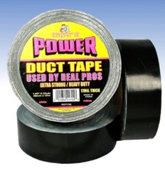 12 Rolls of Heavy Duty Black Duct Tape – 1.89″ x 35 Yds – 17 Mil