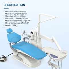 Dental Unit Chair Computer Controlled DC Motor&Doctor Stool/ Dental Turbine Unit