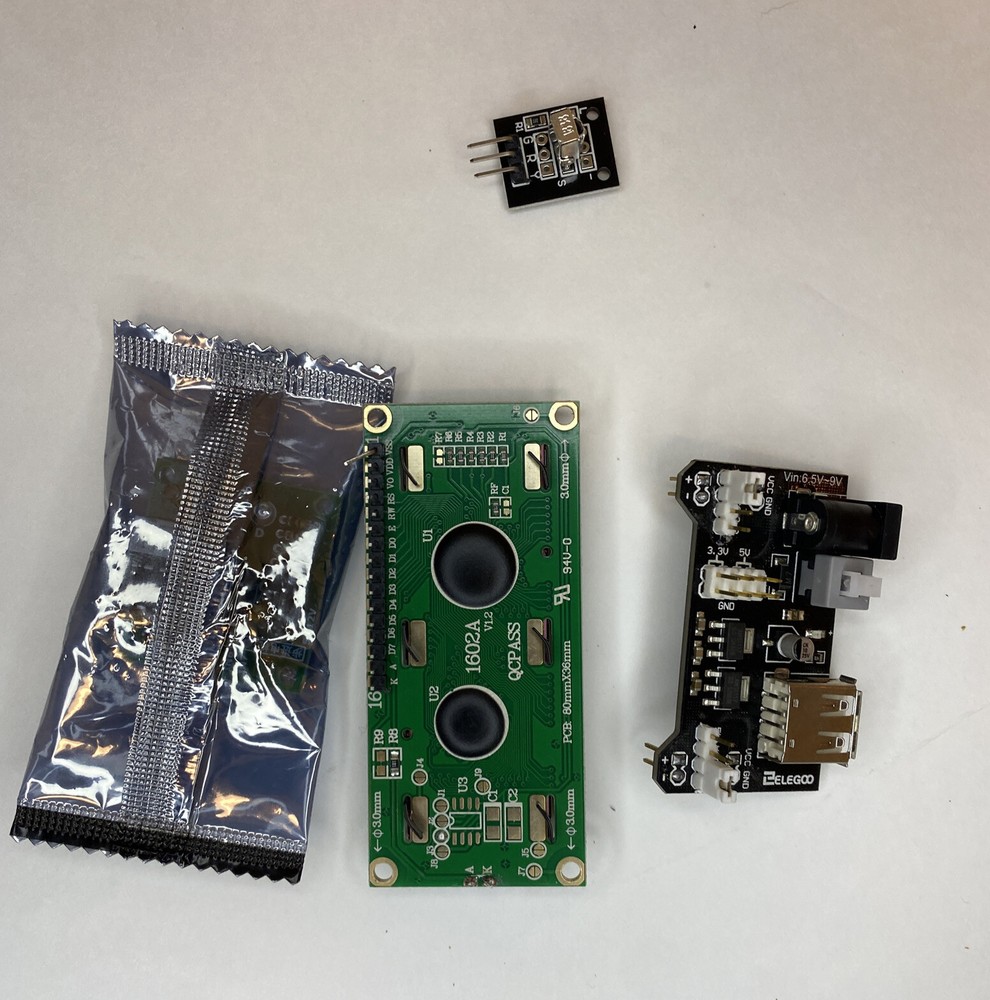 Elegoo LCD 1602 Module, Power Supply & IR Receiver, Stepper Motor Driver ULN2003
