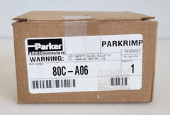Parker Parkrimp 80C-A06 Crimping Tool Die, 43 Series, -10, 3/8″, Yellow, NEW