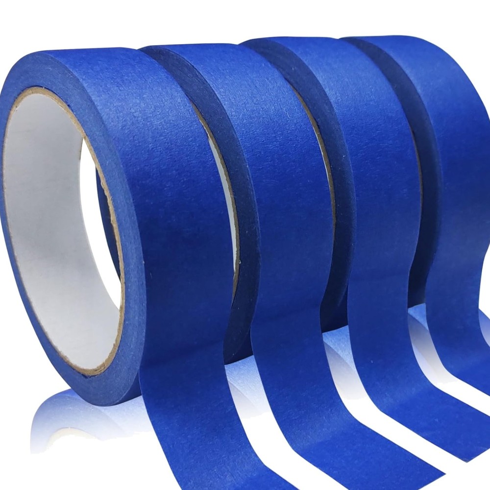 4 Rolls Blue Painters Tape, Masking Tape, Painter’S Tape, Painting Tape with Mul