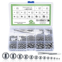 Metric Precision Steel Bearing Balls Assorted Stainless Steel Loose Kit