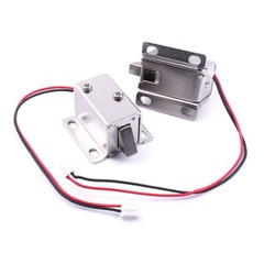 4PCS DC 12V Electric Lock Iron Security Assembly Solenoid Door Cabinet Drawer US