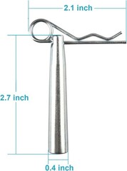 30 Sets Aluminum Conical Coupler Pins with R-Clip Stage Lights Truss Accessories
