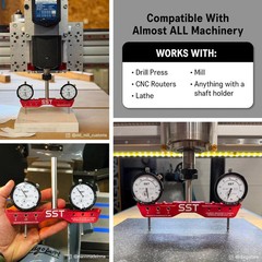 SST – Regular Mill & Lathe Tramming System – Tram, Align, & Square for Machine C